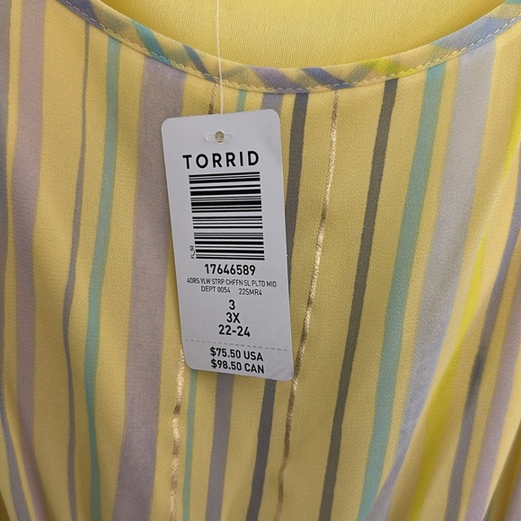 torrid chiffon midi dress - Picture 2 of 2